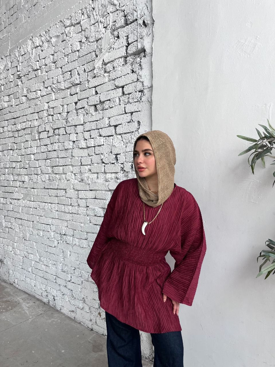 Ruched Galaxy Blouse