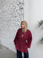Ruched Galaxy Blouse