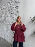 Ruched Galaxy Blouse