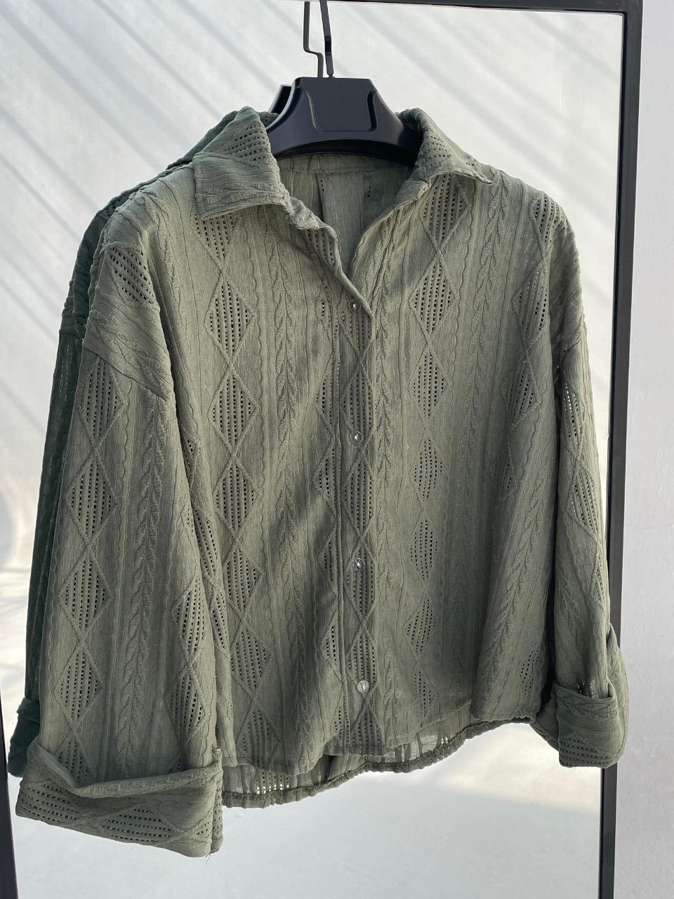 Patterned Linen Shirt