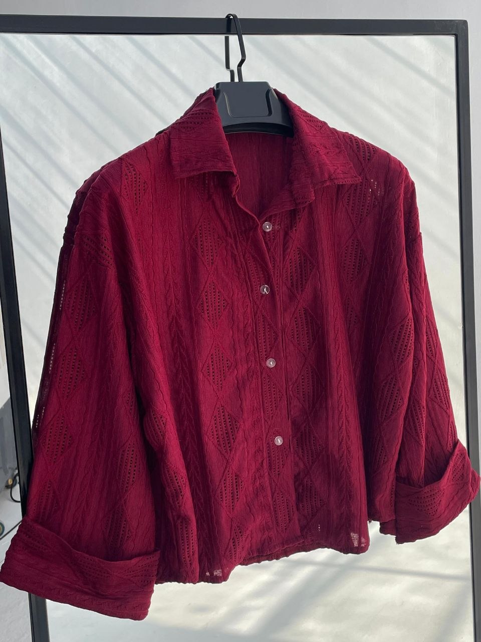 Patterned Linen Shirt