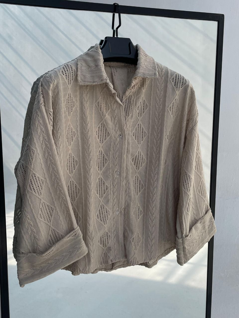 Patterned Linen Shirt