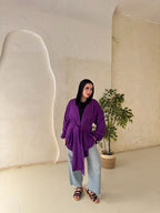 Tie-Back Linen Blouse