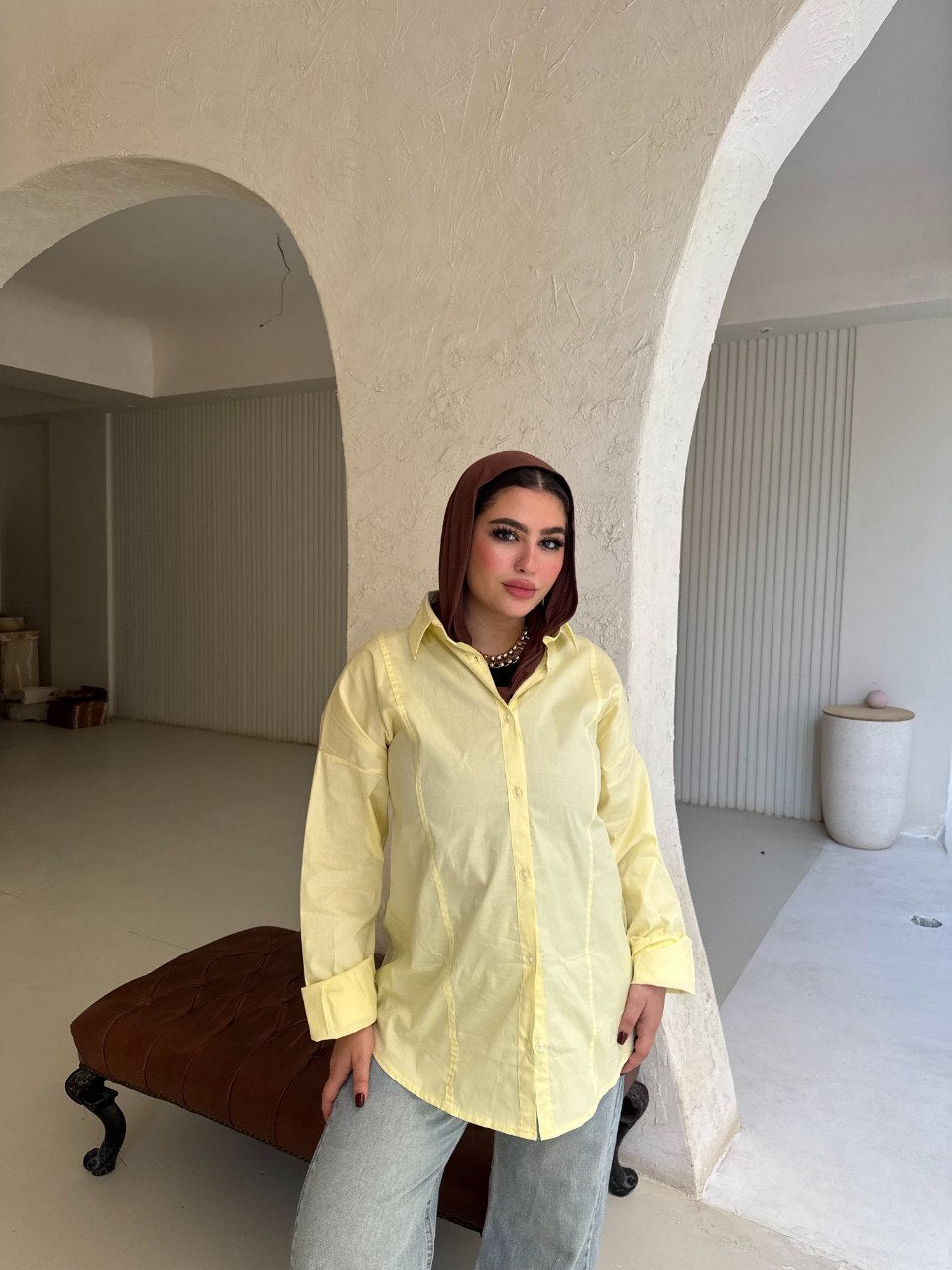 Tie-Back Poplin Shirt