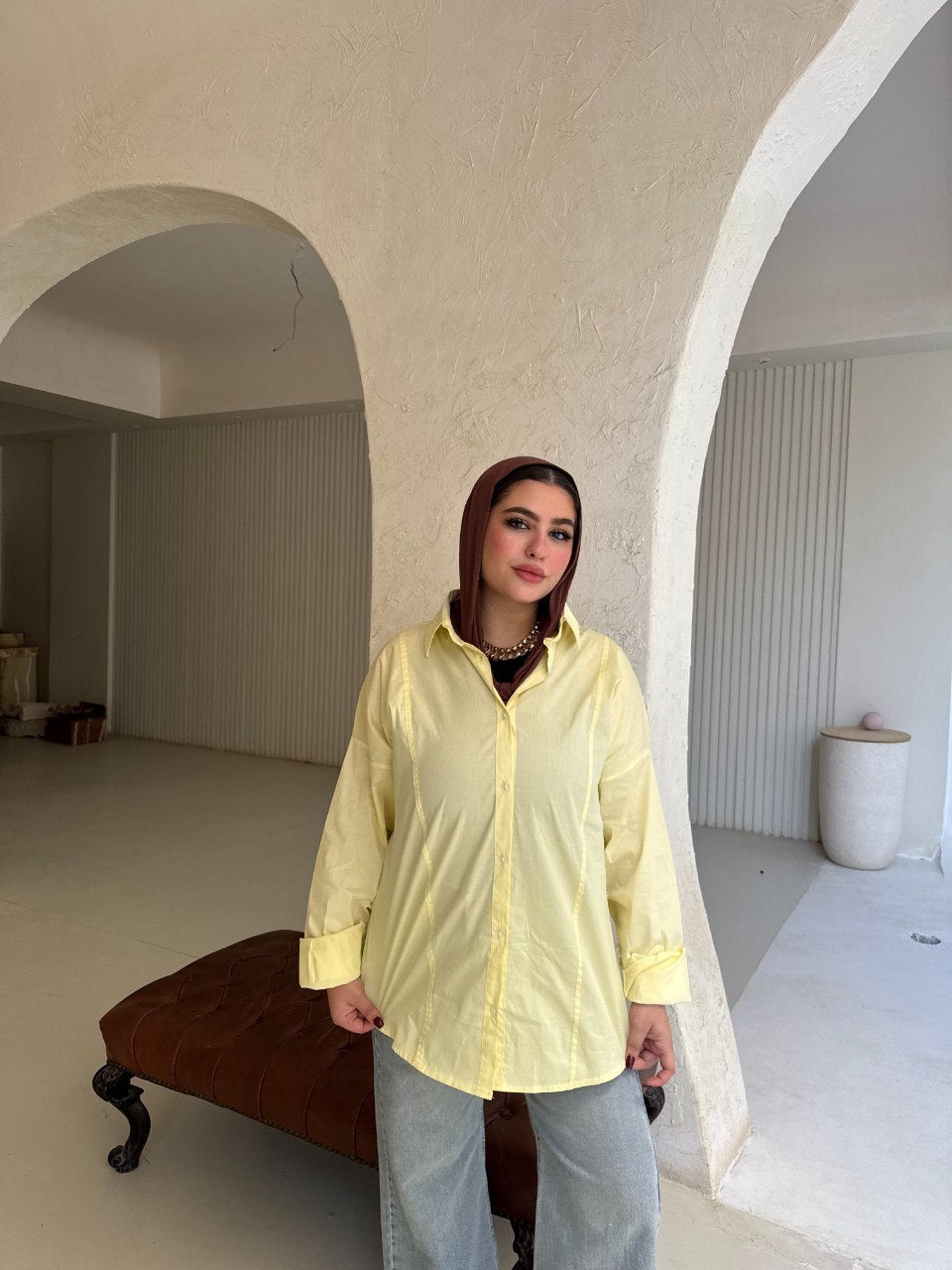 Tie-Back Poplin Shirt