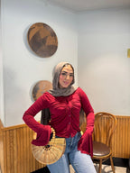 Ruffle Crop Blouse