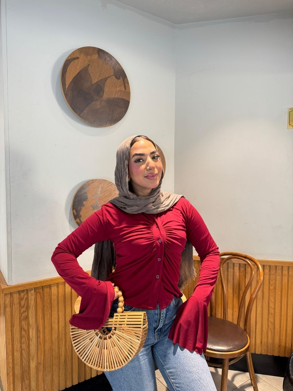 Ruffle Crop Blouse