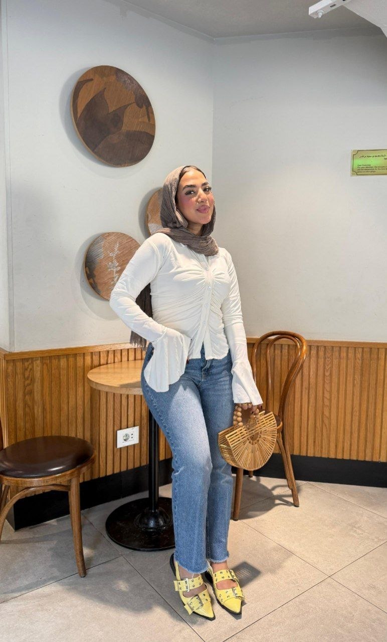 Ruffle Crop Blouse