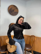 Ruffle Crop Blouse
