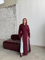 Tie-Back Long Linen Blouse