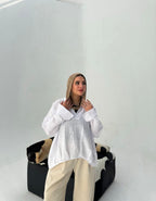 V-Neck Linen Blouse