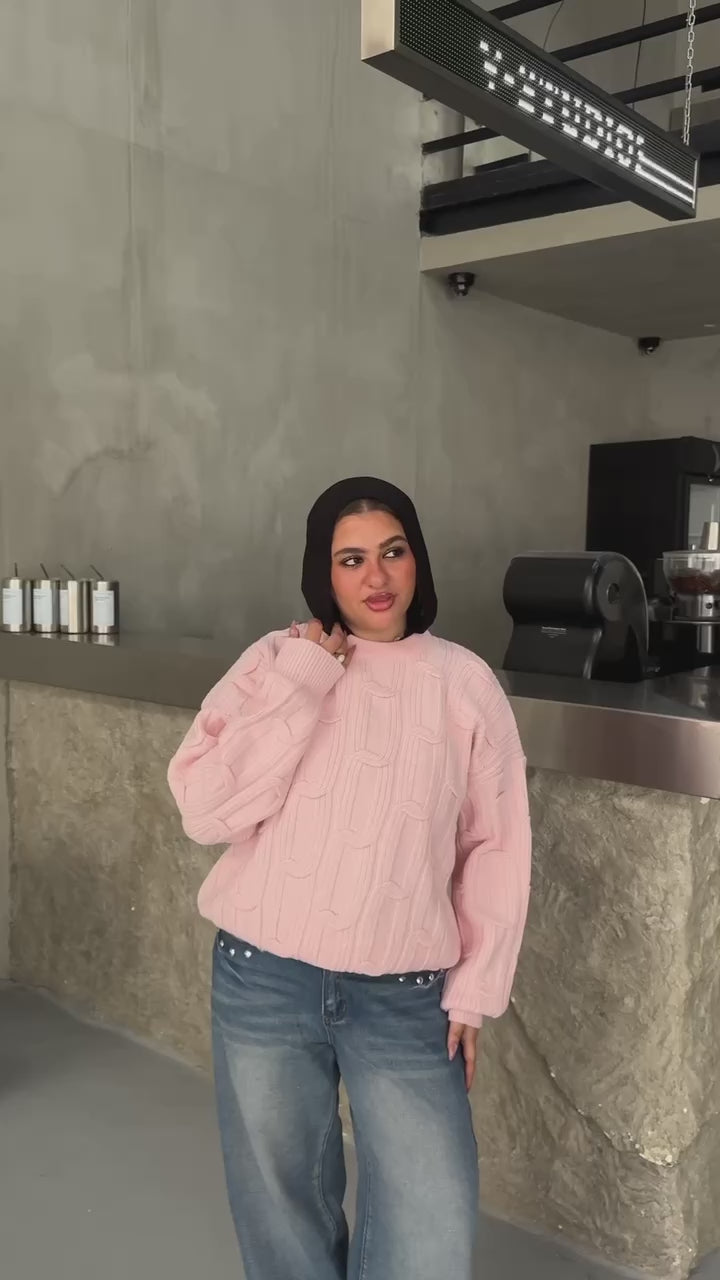 Cable-Knit Sweater