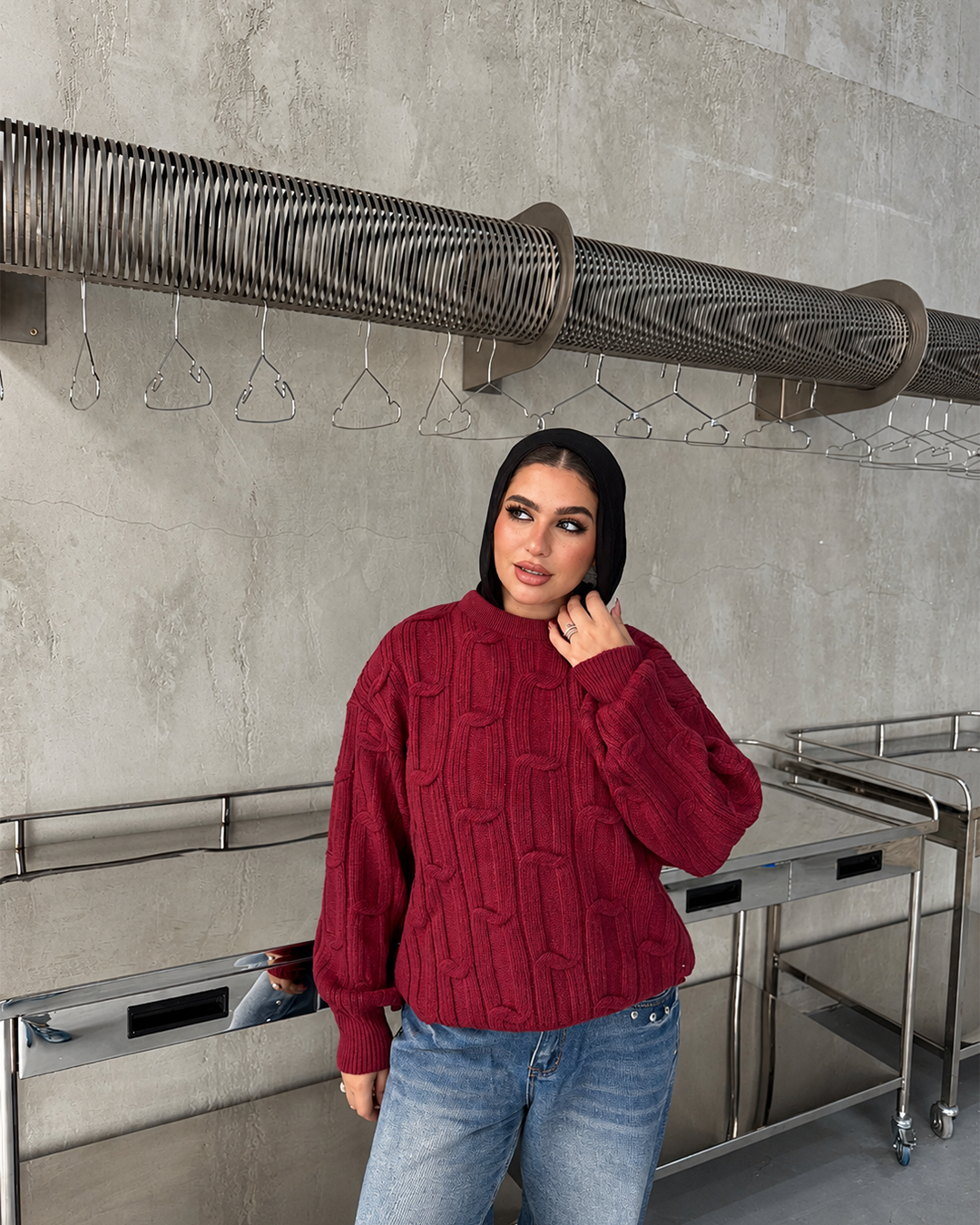 Cable-Knit Sweater