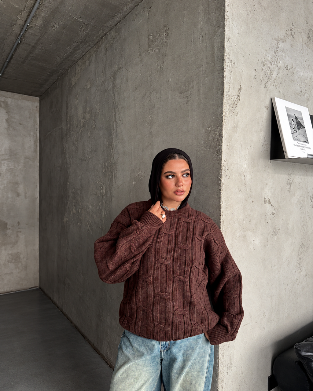 Cable-Knit Sweater