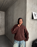 Cable-Knit Sweater