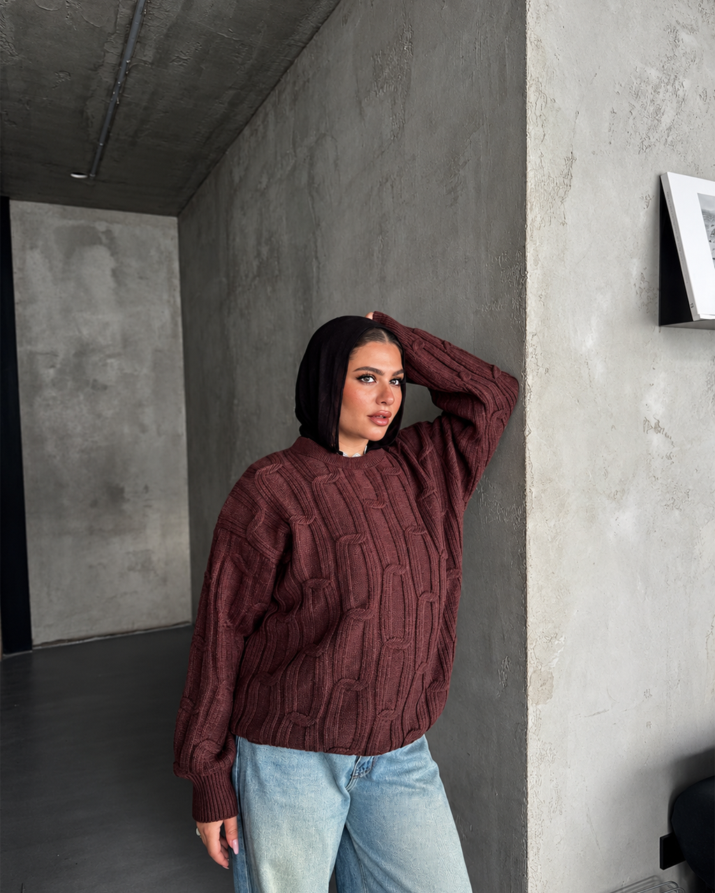 Cable-Knit Sweater