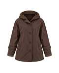 Guipure-Lace Hooded Gabardine Jacket