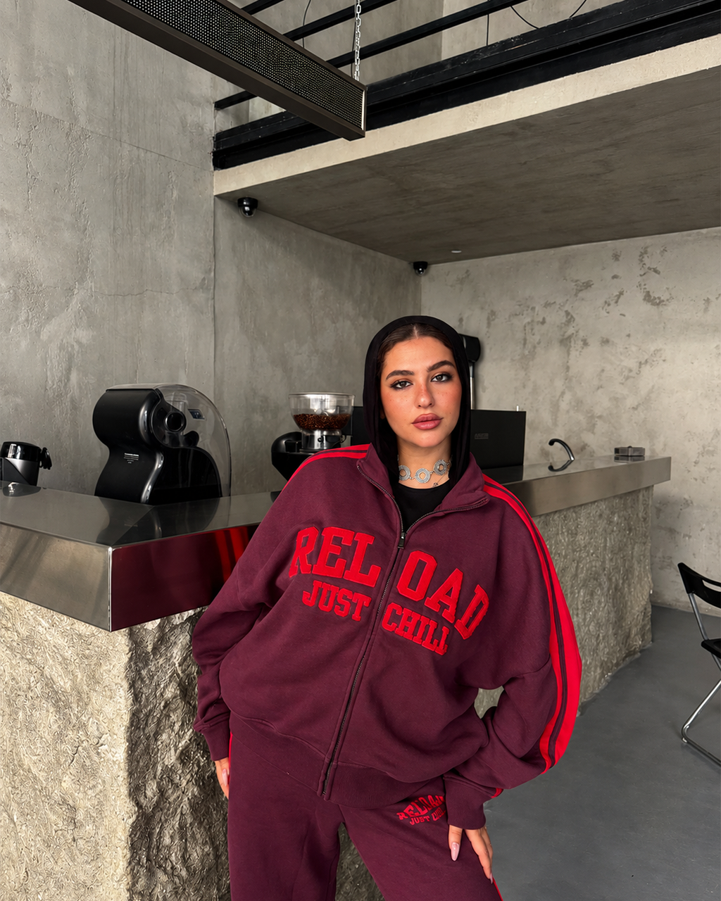 Reload Striped Wide-Leg Tracksuit