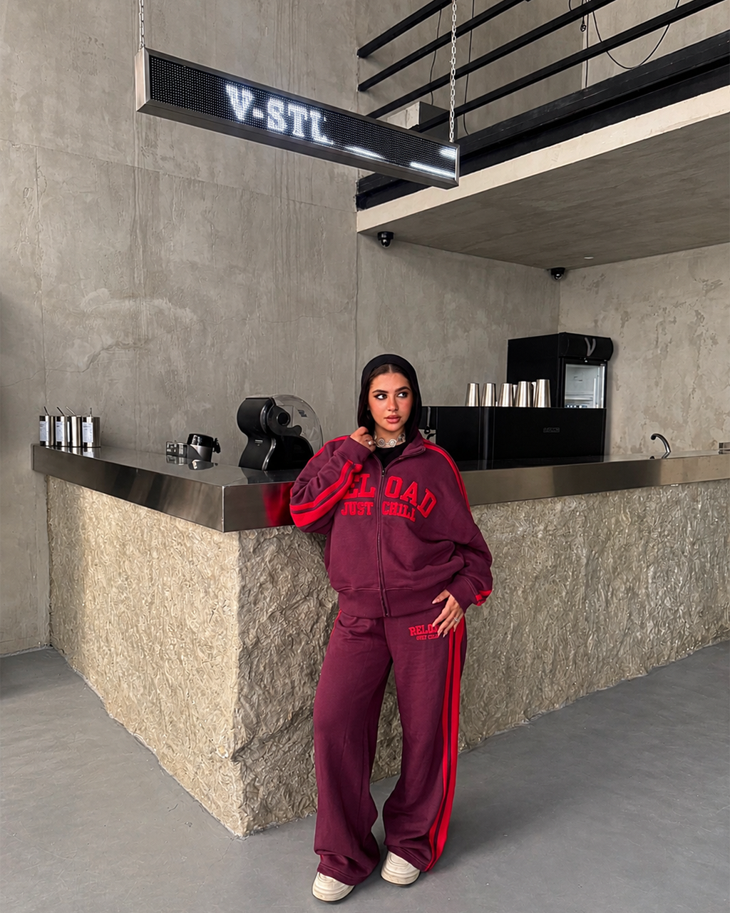 Reload Striped Wide-Leg Tracksuit