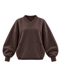 V-Neck Oversized Hoodie