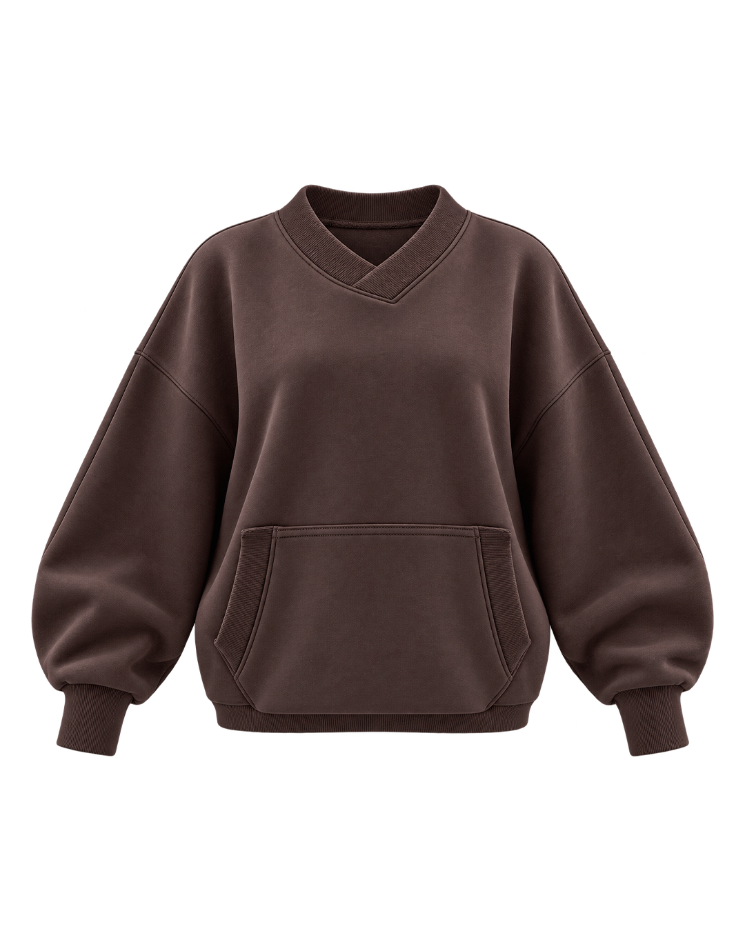 V-Neck Oversized Hoodie
